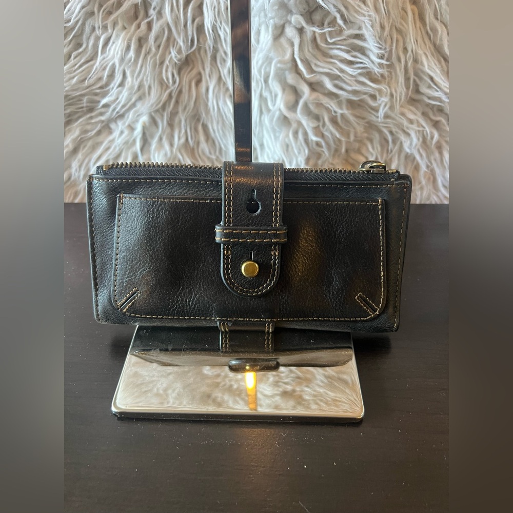 Black Fossil Vintage Leather Wallet